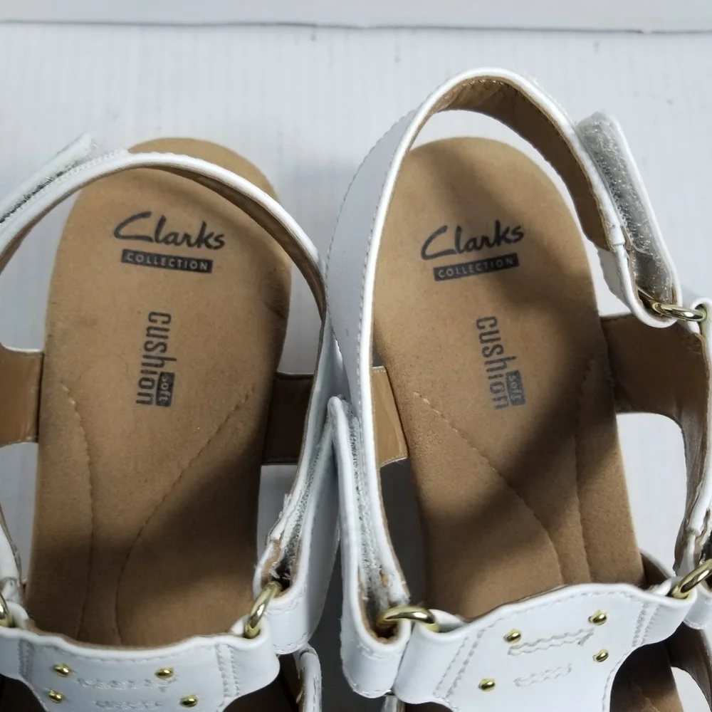 CLARKS COLLECTIONS SOFT CUSHION  WOMEN'S WEDGES SIZE 10